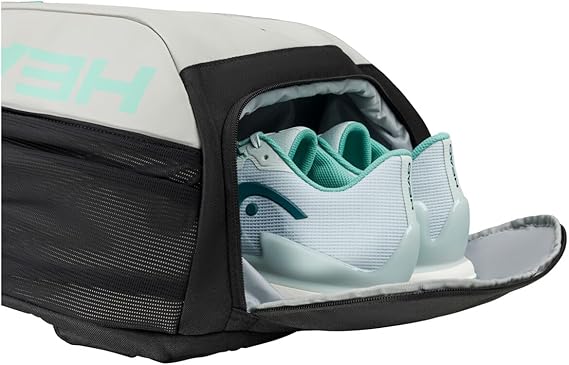 Tennis Racket Bag-Grey Compact Sports Gear with Multiple Pockets