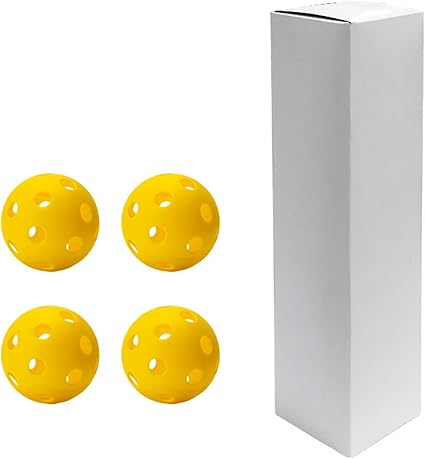 Pickleball-X Performance 4 Pcs Holes Yellow Balls β Tournament Grade, Durable One-Piece Construction