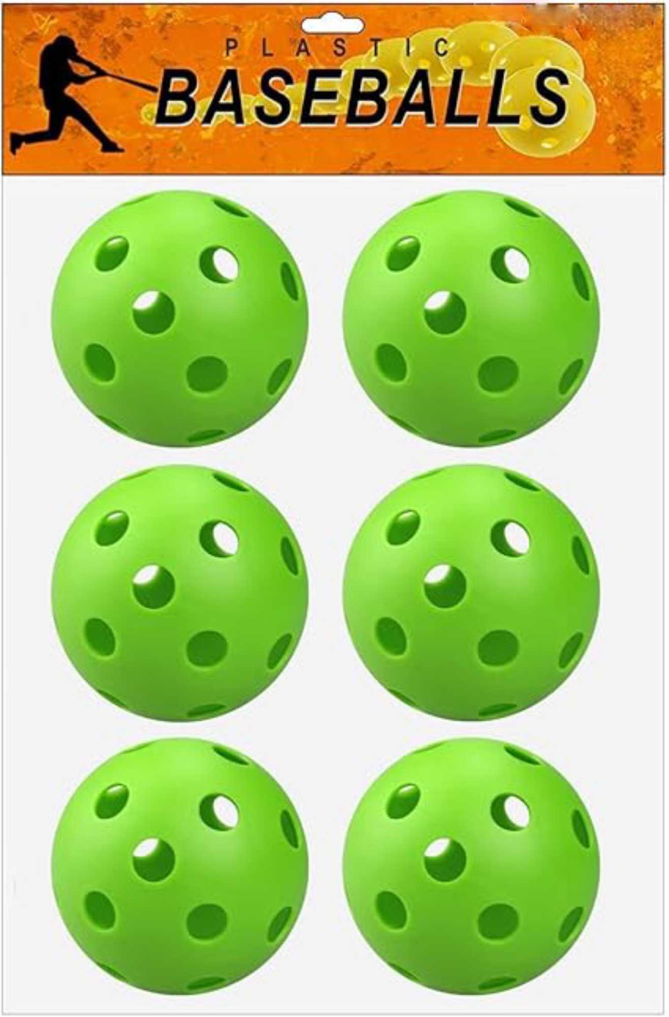 Pickleball-X Performance 6 Holes Green Balls β Tournament Grade, Durable One-Piece Construction