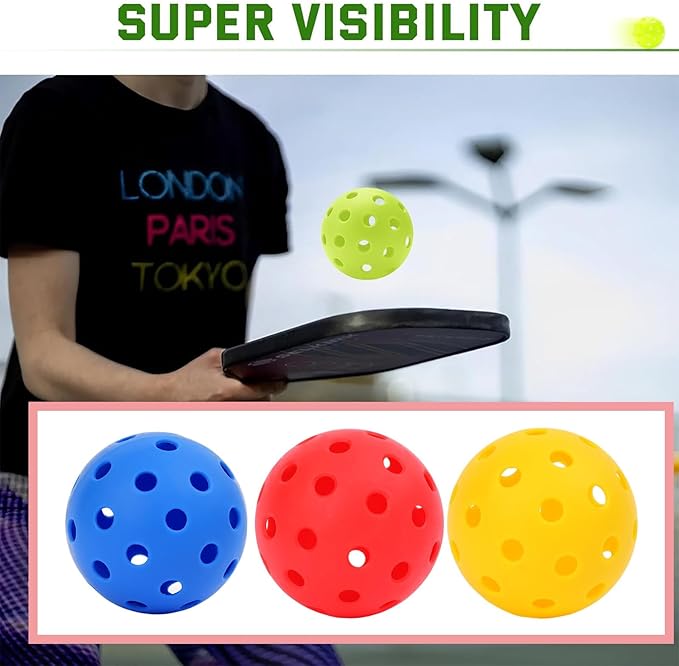 Pickleball-X Performance 40 Holes Balls β Tournament Grade, USAPA Approved, Durable One-Piece Construction