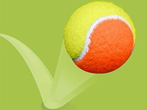 Tennis Balls Bulk Orange Yellow Color Low Compression  – Advanced Training, Practice & Pet Play | Durable Rubber & Felt