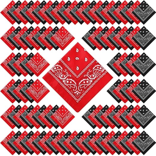 Paisley Scarf Unisex Multicolor Bandana – 100% Cotton Headband for Men & Women, 22"x22"