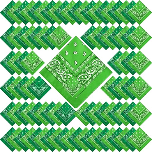 Paisley Unisex Scarf Multicolor Bandana – 100% Cotton Headband for Men & Women, 22"x22"