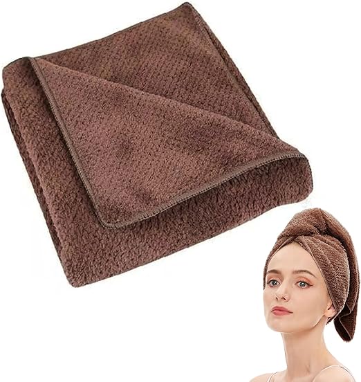 LBB SUPPLY Wholsale Microfiber Hair Brown Towel – Quick Drying, Soft, Bleach Resistant & Frizz Control for All Hair Types