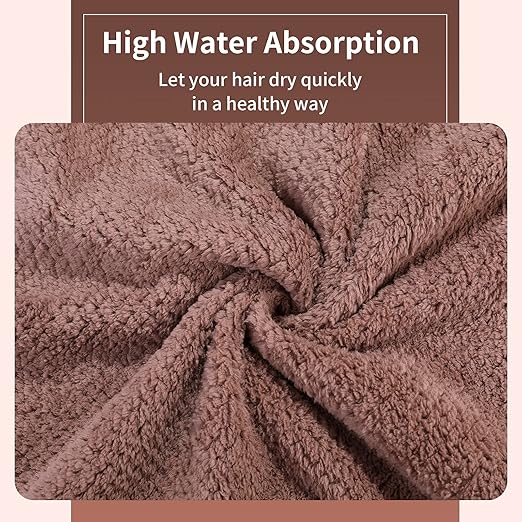 LBB SUPPLY Wholsale Microfiber Hair Brown Towel – Quick Drying, Soft, Bleach Resistant & Frizz Control for All Hair Types