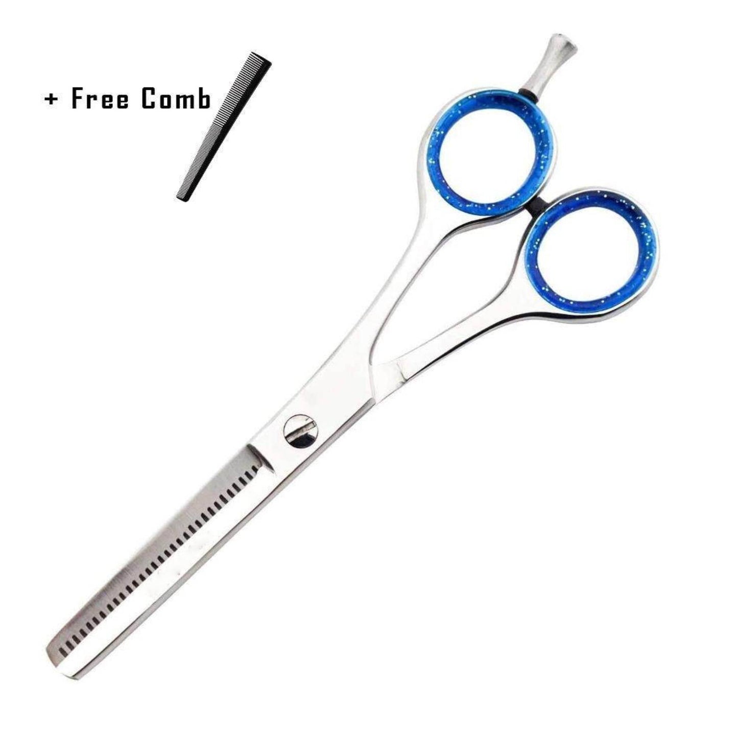 LBB SUPPLY – Thinning Cutting Scissors | 5.5” Barber Hair Texturing Shears | Stainless Steel Hairdressing Scissors
