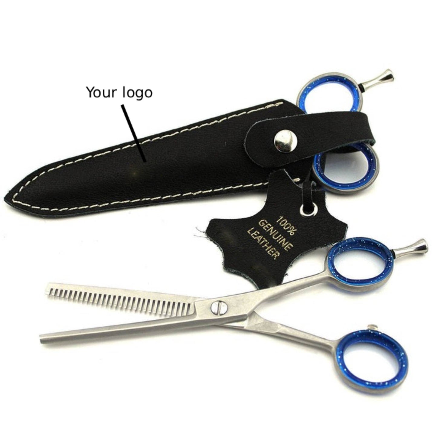 LBB SUPPLY– 5.5” Hair Thinning Scissors | Stainless Steel Teeth Shears for Men & Women | Barber Hairdressing Scissors