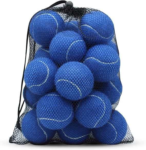 Tennis Balls Bulk Blue Color Color Low Compression  –Beginners Training Practicing  & Pet Play | Durable Rubber & Felt (Copy)