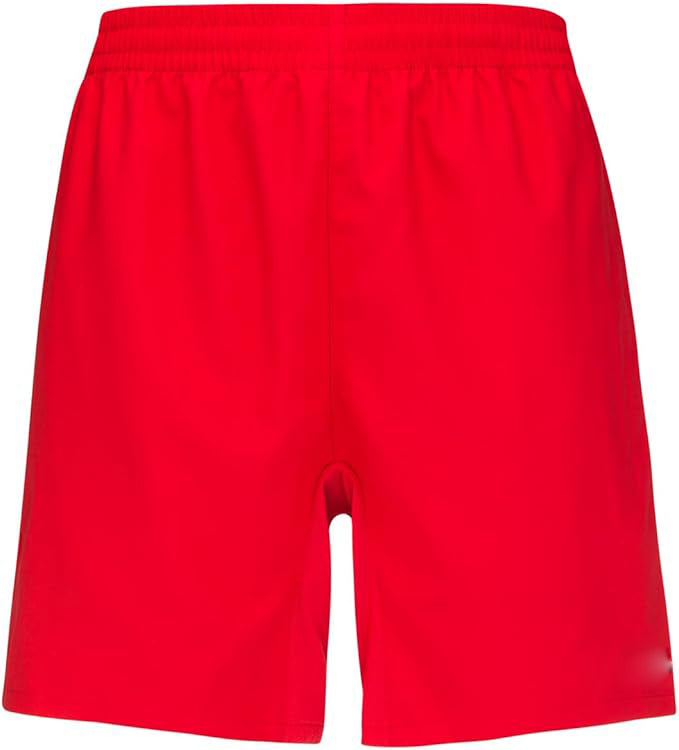 Men’s Power Tennis Red Shorts  Quick Dry Stretch Athletic Shorts with Pockets