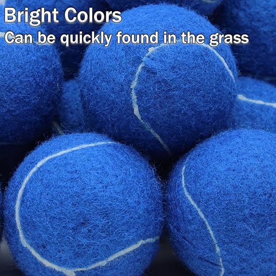 Tennis Balls Bulk Blue Color Color Low Compression  –Beginners Training Practicing  & Pet Play | Durable Rubber & Felt (Copy)