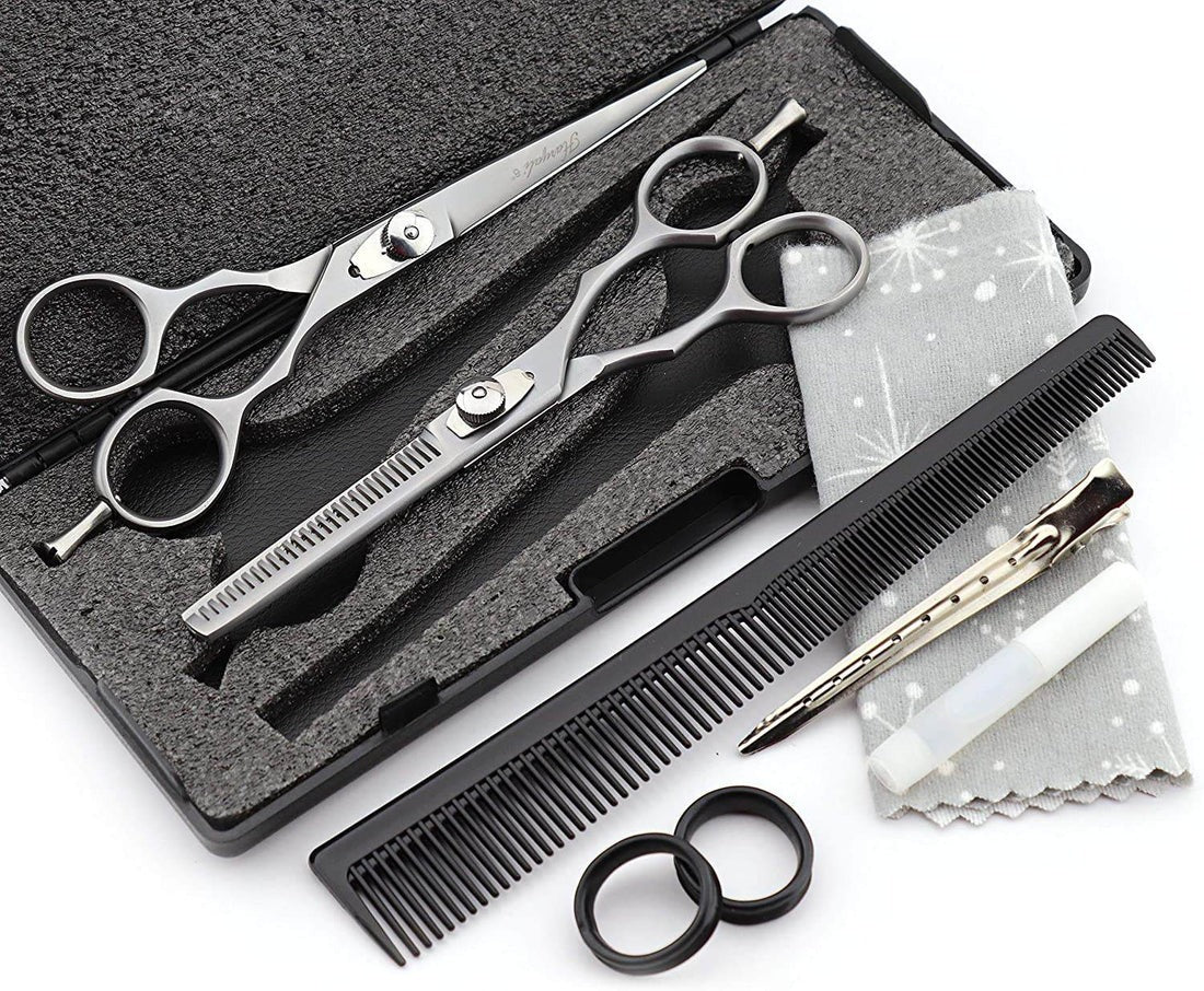 Professional 6" Hairdressing Barber Scissors Set – Stainless Steel Thinning Shears & Cutting Kit