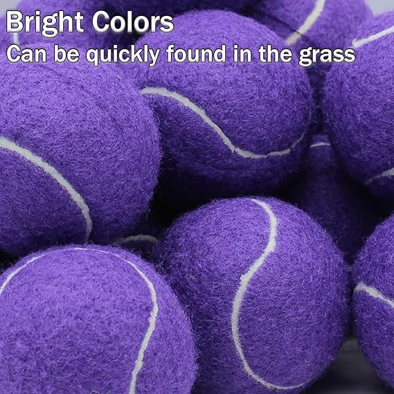 Tennis Balls Bulk Blue Color Low Compression  –Beginners Training Practicing  & Pet Play | Durable Rubber & Felt