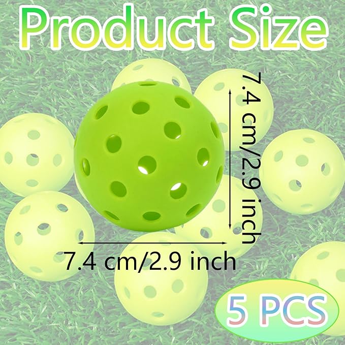 Pickleball-X Performance 12 Holes Green Balls β Tournament Grade, Durable One-Piece Construction