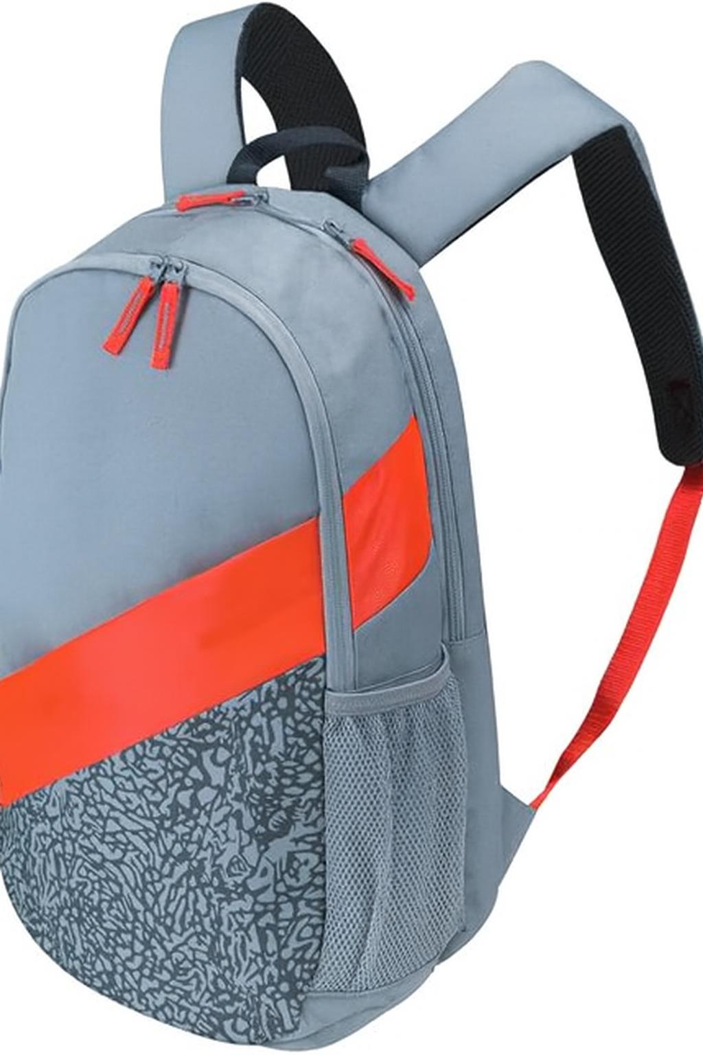 Tennis Racket Bag-Grey Orange Compact Sports Gear with Multiple Pockets