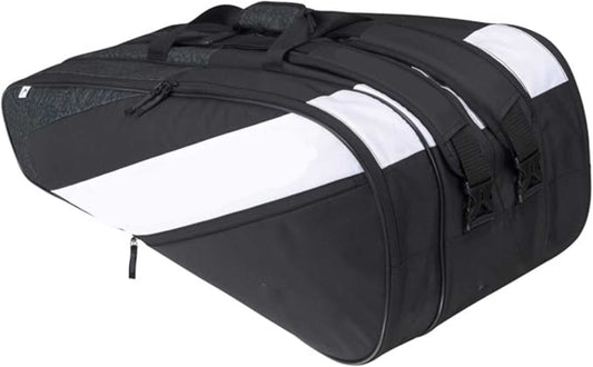 LLB SUPPLY Tour Racquet Bag | 3 Racket Capacity Tennis Bag with Pocket & Padded Handle