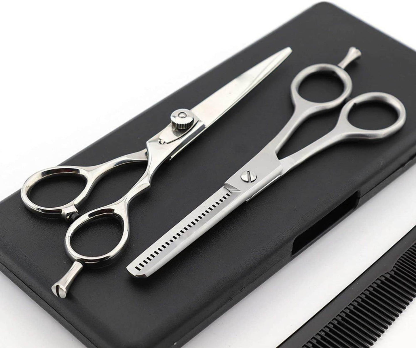 5.5" Hairdressing Thinning & Cutting Barber Scissors Set – Professional Hair Cutting Kit
