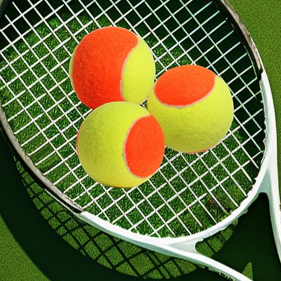 Tennis Balls Bulk  Orange Color Low Compression  – Advanced Training, Practice & Pet Play | Durable Rubber & Felt