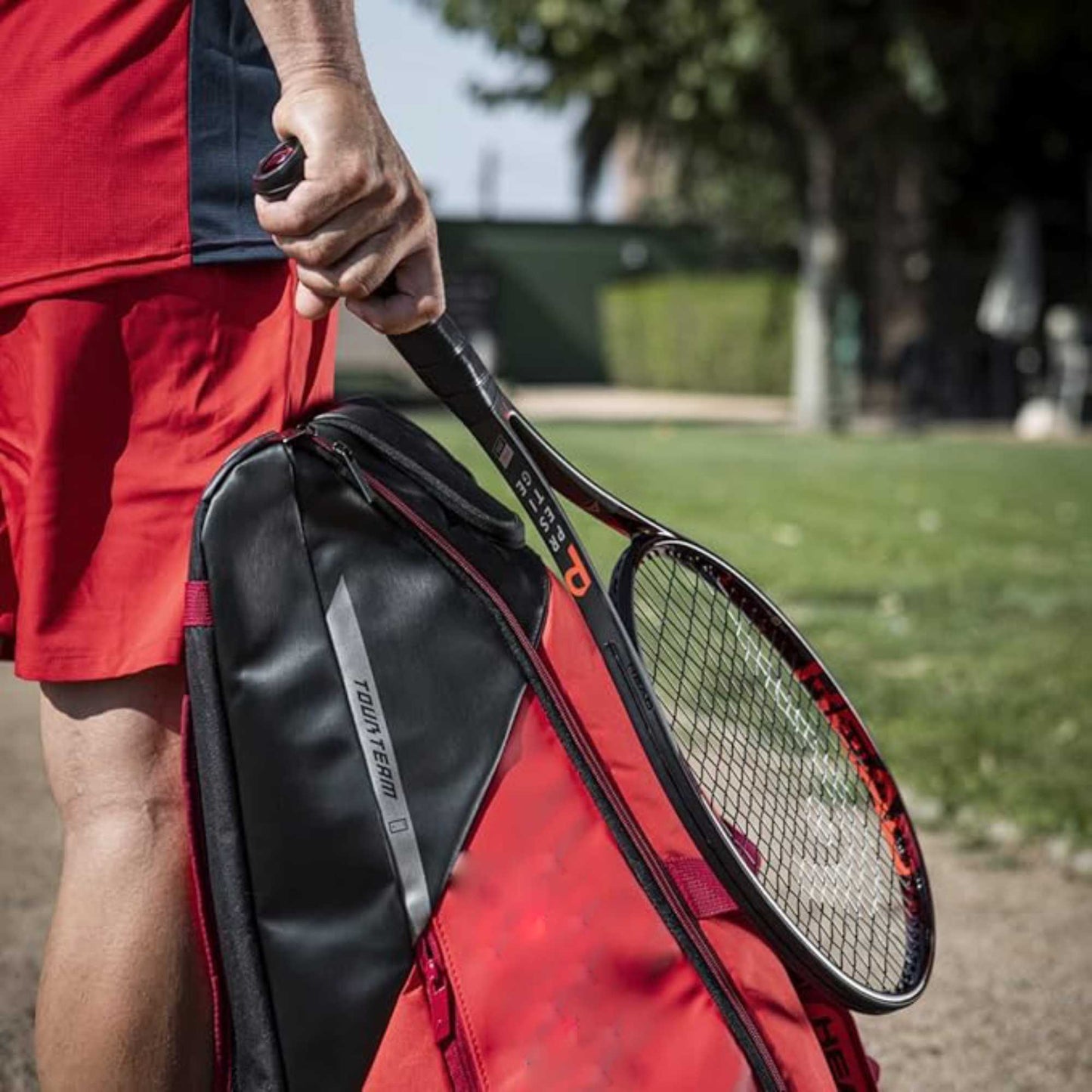 LLB SUPPLY Tour Racquet Bag |  Racket Capacity Tennis Bag with Pocket & Padded Handle