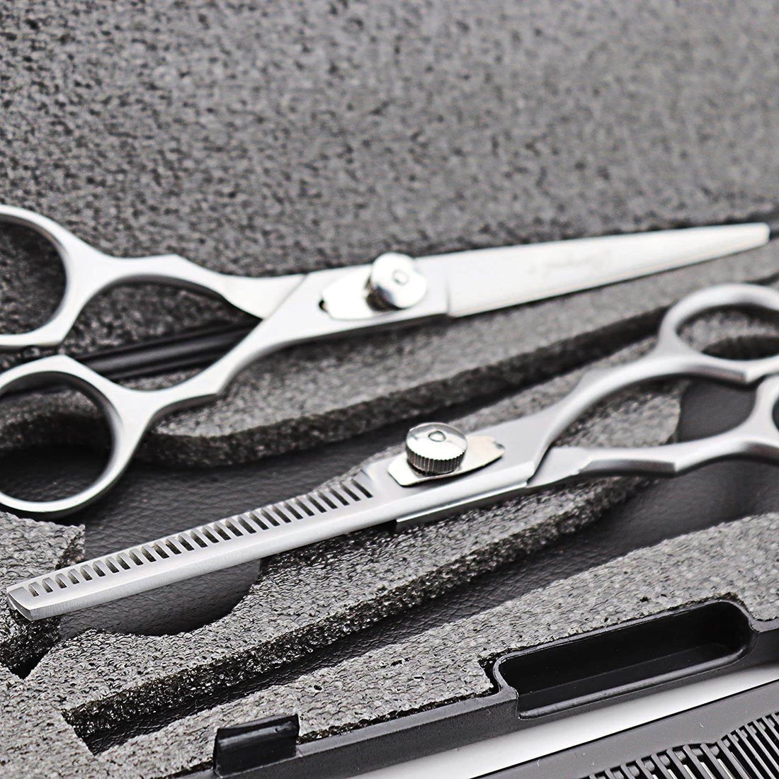 Professional 6" Hairdressing Barber Scissors Set – Stainless Steel Thinning Shears & Cutting Kit