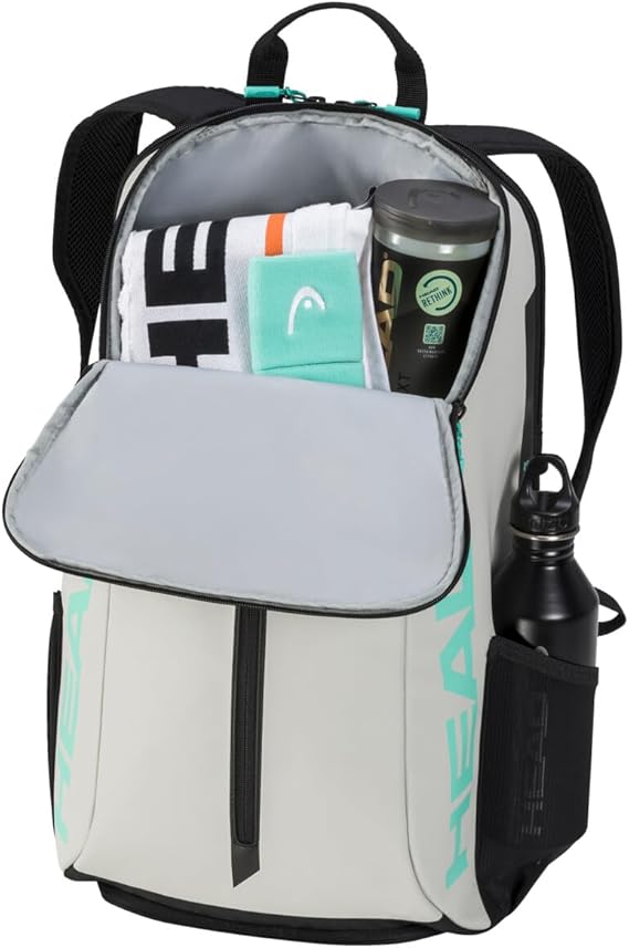 Tennis Racket Bag-Grey Compact Sports Gear with Multiple Pockets