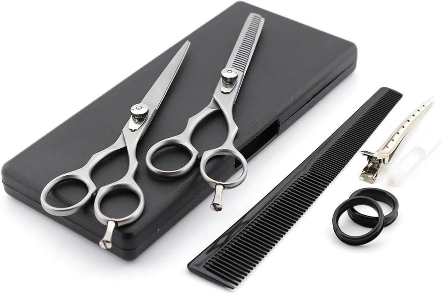 Professional 6" Hairdressing Barber Scissors Set – Stainless Steel Thinning Shears & Cutting Kit