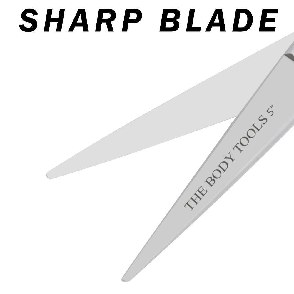 LBB SUPPLY– Beard & Mustache Hair Trimming Scissor + Beard Comb | 5” Stainless Steel Grooming Shears