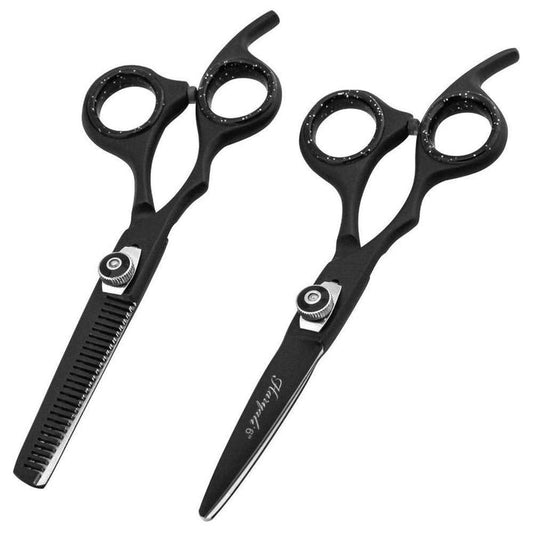 Hairdressing Scissors Set | 6.5” Hair Cutting & Thinning Shears | Barber Hairdresser Scissor