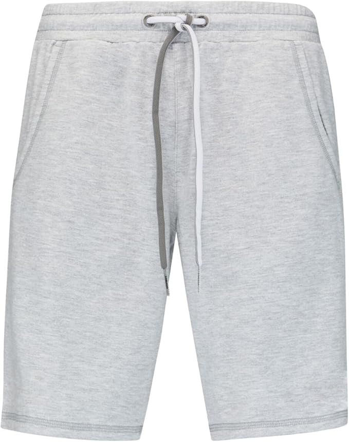 Men’s Power Tennis Silver Shorts  Quick Dry Stretch Athletic Shorts with Pockets