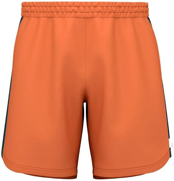 Men’s Power Tennis Navy , Orange & White Shorts  Quick Dry Stretch Athletic Shorts with Pockets