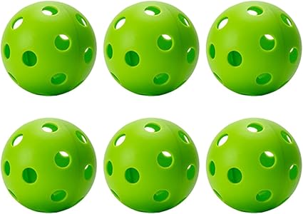 Pickleball-X Performance 6 Holes Green Balls β Tournament Grade, Durable One-Piece Construction