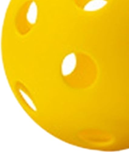 Pickleball-X Performance 4 Pcs Holes Yellow Balls – Tournament Grade, Durable One-Piece Construction