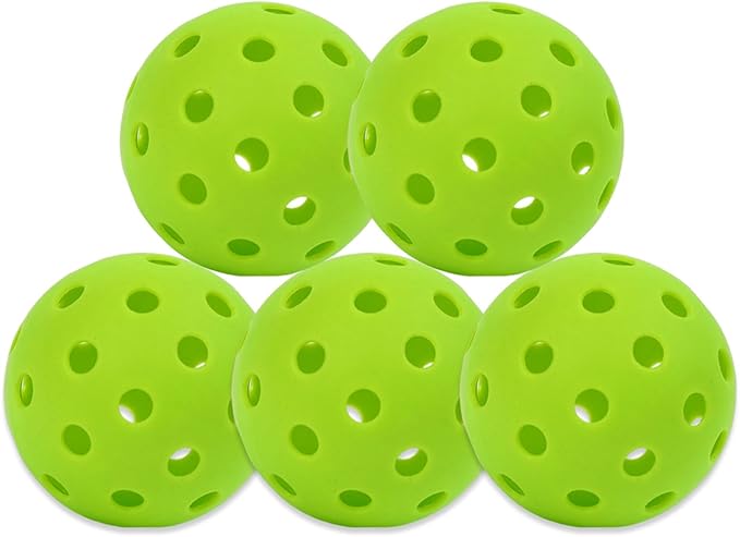 Pickleball-X Performance 5 Holes Green Balls – Tournament Grade, Durable One-Piece Construction