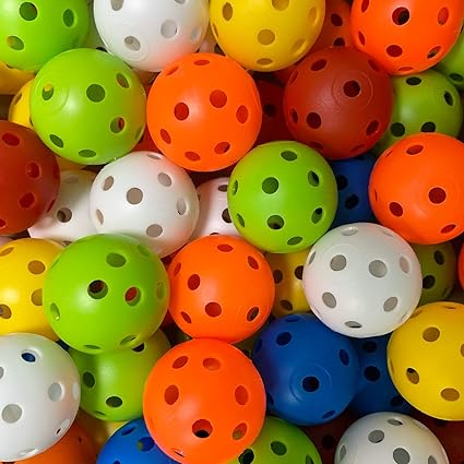 Pickleball-X Performance 40 Holes Balls Multicolors – Tournament Grade, Durable One-Piece Construction