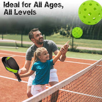 Pickleball-X Performance 5 Holes Green Balls – Tournament Grade, Durable One-Piece Construction