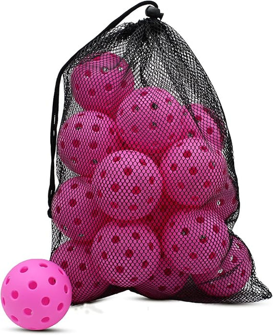 Pickleball-X Performance 40 drilled Holes Yellow Balls – Tournament Grade,Durable One-Piece Construction