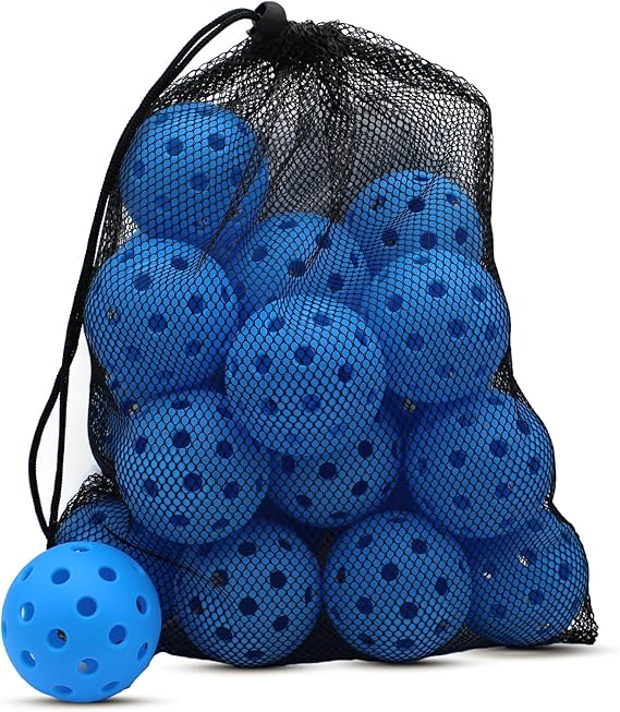 Pickleball-X Performance 40 drilled Holes Yellow Balls – Tournament Grade,Durable One-Piece Construction
