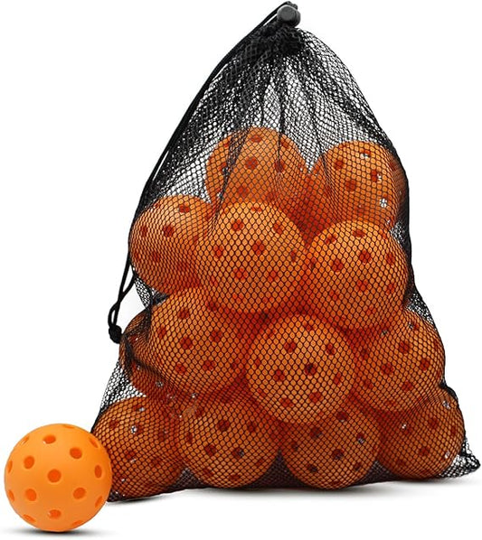 Pickleball-Performance 40 drilled Holes Yellow Balls – Tournament Grade,Durable One-Piece Construction