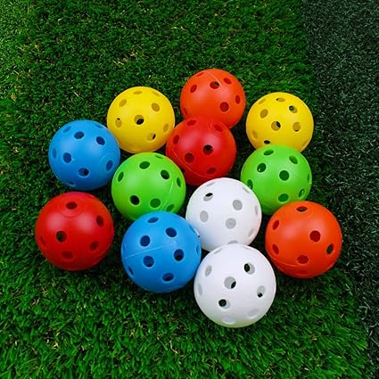 Pickleball-X Performance 40 Holes Balls Multicolors – Tournament Grade, Durable One-Piece Construction
