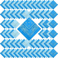 Paisley Unisex Scarf Multicolor Bandana – 100% Cotton Headband for Men & Women, 22"x22"