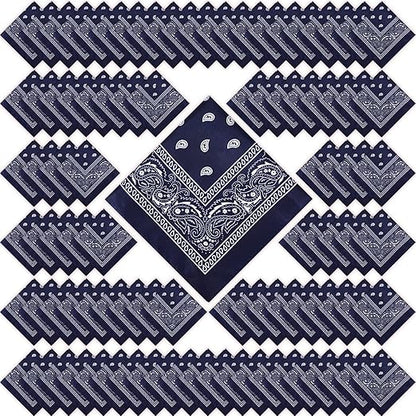 Paisley Unisex Scarf Multicolor Bandana – 100% Cotton Headband for Men & Women, 22"x22"