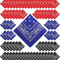 Paisley Unisex Scarf Multicolor Bandana – 100% Cotton Headband for Men & Women, 22"x22"
