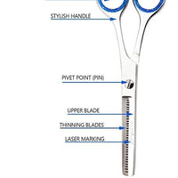 LBB SUPPLY – Thinning Cutting Scissors | 5.5” Barber Hair Texturing Shears | Stainless Steel Hairdressing Scissors