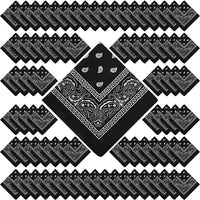 Paisley Unisex Scarf Multicolor Bandana – 100% Cotton Headband for Men & Women, 22"x22"
