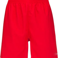 Men’s Power Tennis Red Shorts  Quick Dry Stretch Athletic Shorts with Pockets