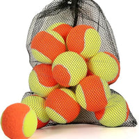 Tennis Balls Bulk  Orange Color Low Compression  – Advanced Training, Practice & Pet Play | Durable Rubber & Felt