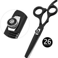 Hairdressing Scissors Set | 6.5” Hair Cutting & Thinning Shears | Barber Hairdresser Scissor