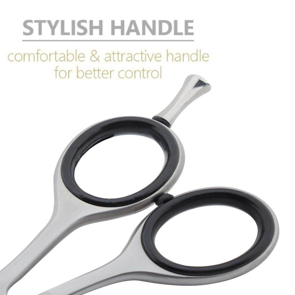 LBB SUPPLY– Beard & Mustache Hair Trimming Scissor + Beard Comb | 5” Stainless Steel Grooming Shears