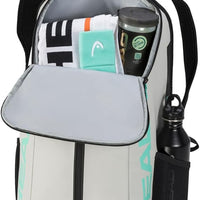 Tennis Racket Bag-Grey Compact Sports Gear with Multiple Pockets