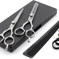 Professional 6" Hairdressing Barber Scissors Set – Stainless Steel Thinning Shears & Cutting Kit