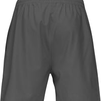 Men’s Power Tennis Gray Shorts  Quick Dry Stretch Athletic Shorts with Pockets